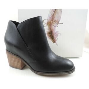 Women's Shoes Jessica Simpson TANDRA Ankle Boots Booties Leather Black